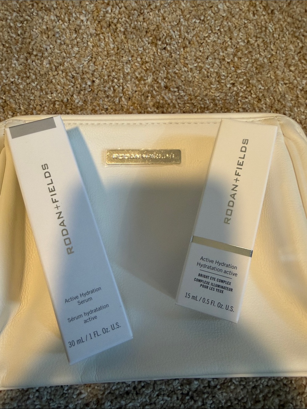 Rodan + Fields Active Hydration Serum & Eye Complex Bundle with Bag!